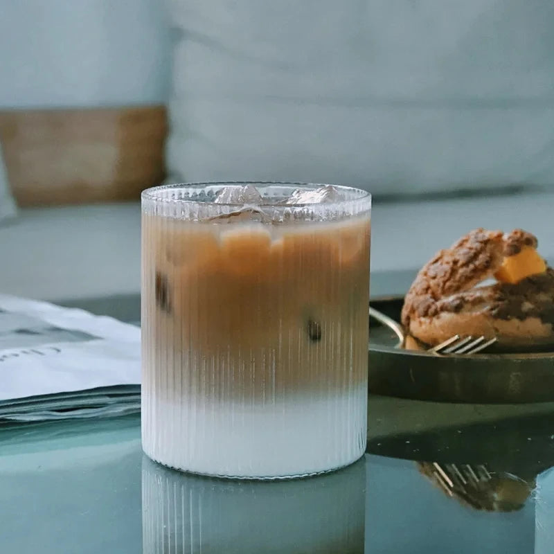 Ribbed Glass Tumbler