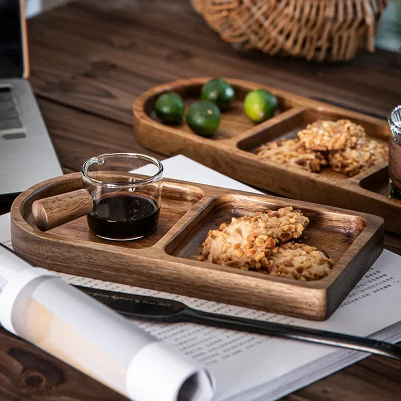 Vintage Acacia Wooden Tray