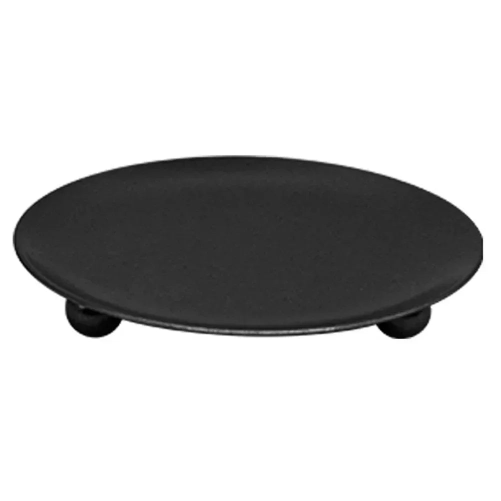 iron candle trays candle plate pillar tea candle gold + black