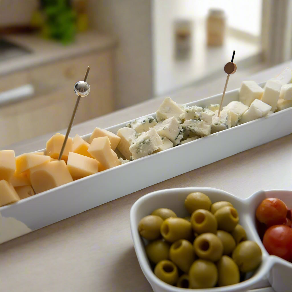Sleek Ceramic Long Tray