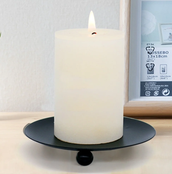 iron candle trays candle plate pillar tea candle