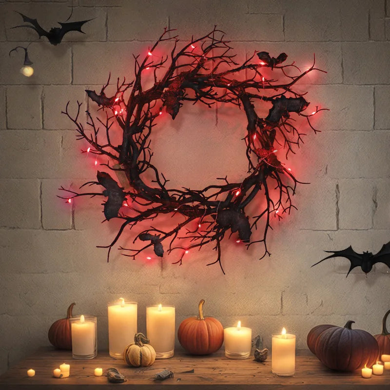 Spooky Winged Wreath