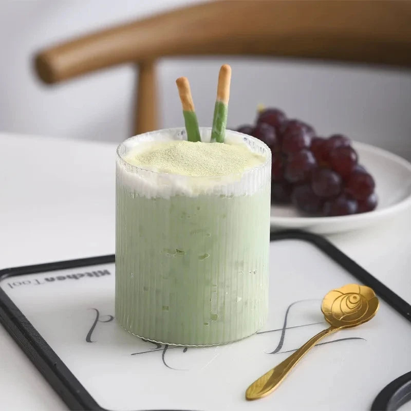 Ribbed Glass Tumbler