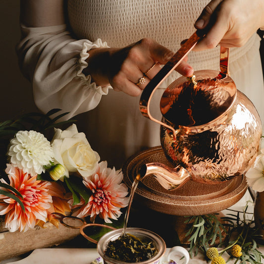 Hammered Copper Teapot