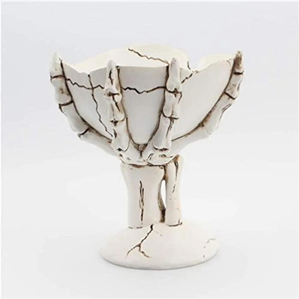 [New Upgrade Halloween Candy Bowls] Skeleton hands candy bowls are made of high-quality natural resin materials, and the has been polished by us to be smooth, round and shiny! Exquisite workmanship, every detail is perfect after our processing, 100% restore the authenticity of the picture! Strong and wear-, not easy to break, reusable until Halloween holiday! [Halloween Bowls for Candy Large] Rustic Halloween Candy Bowls adopt a novel skeleton hand design, nice halloween food tray and bowls, realistic and u