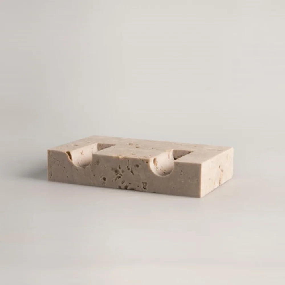 Travertine Marble Candle Stick Holder