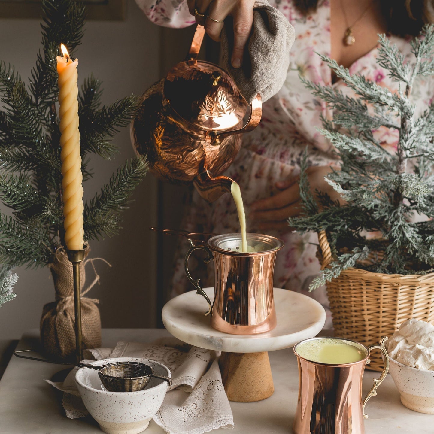 Hammered Copper Teapot