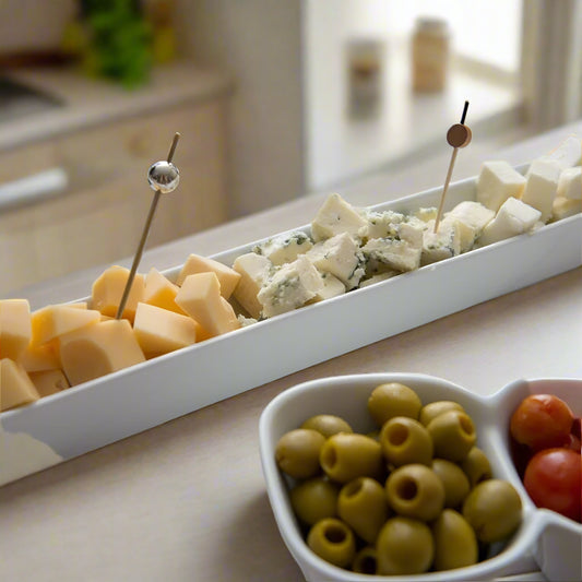 Sleek Ceramic Long Tray