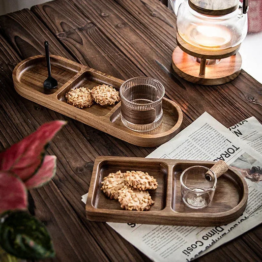 Vintage Acacia Wooden Tray