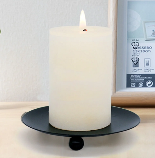 iron candle trays candle plate pillar tea candle