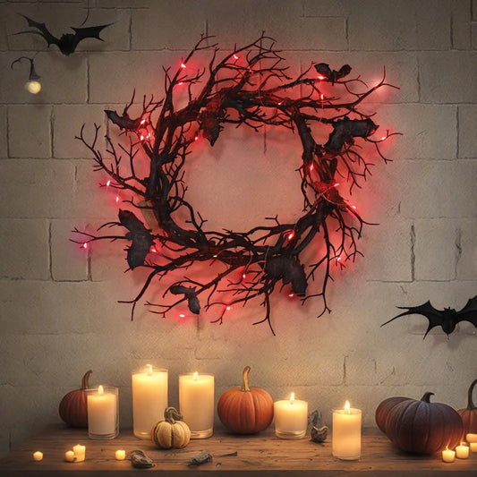 Spooky Winged Wreath