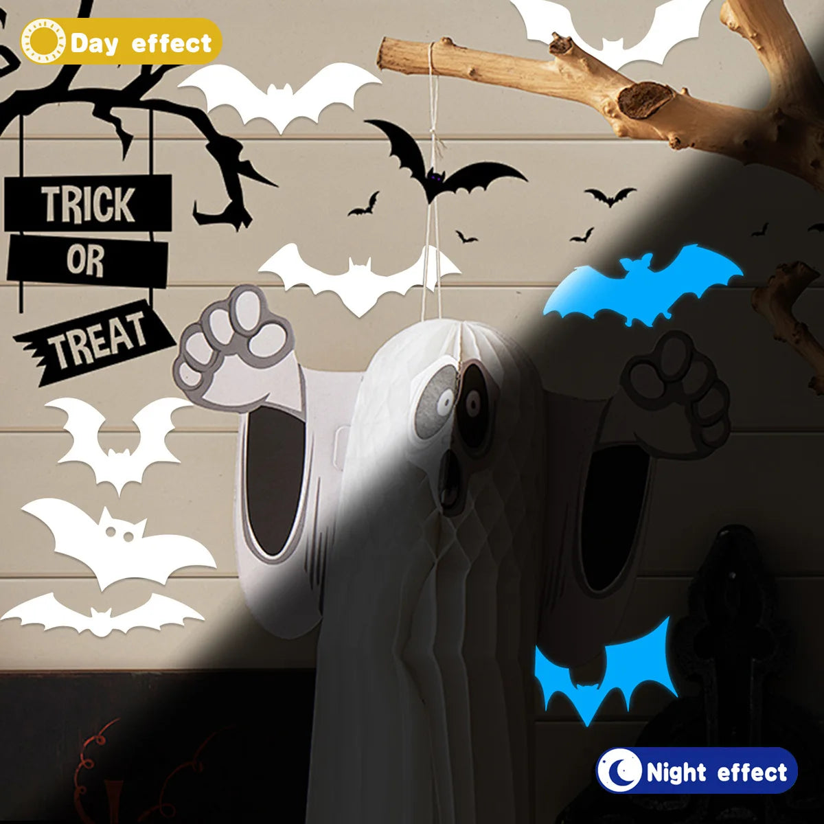 Glow-in-Dark Spooky Decal Set