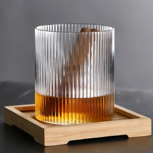 Ribbed Glass Tumbler
